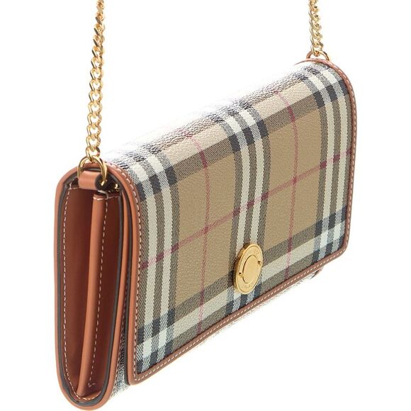 Burberry Hannah Vintage Check E-Canvas & Leather Detachable Strap Wallet - Picture 3 of 4